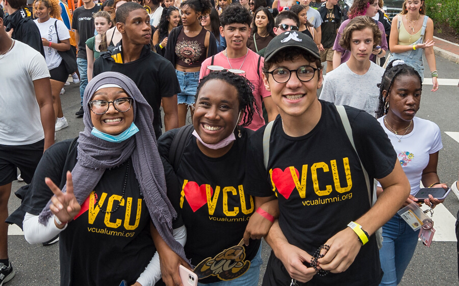 Group of VCU students