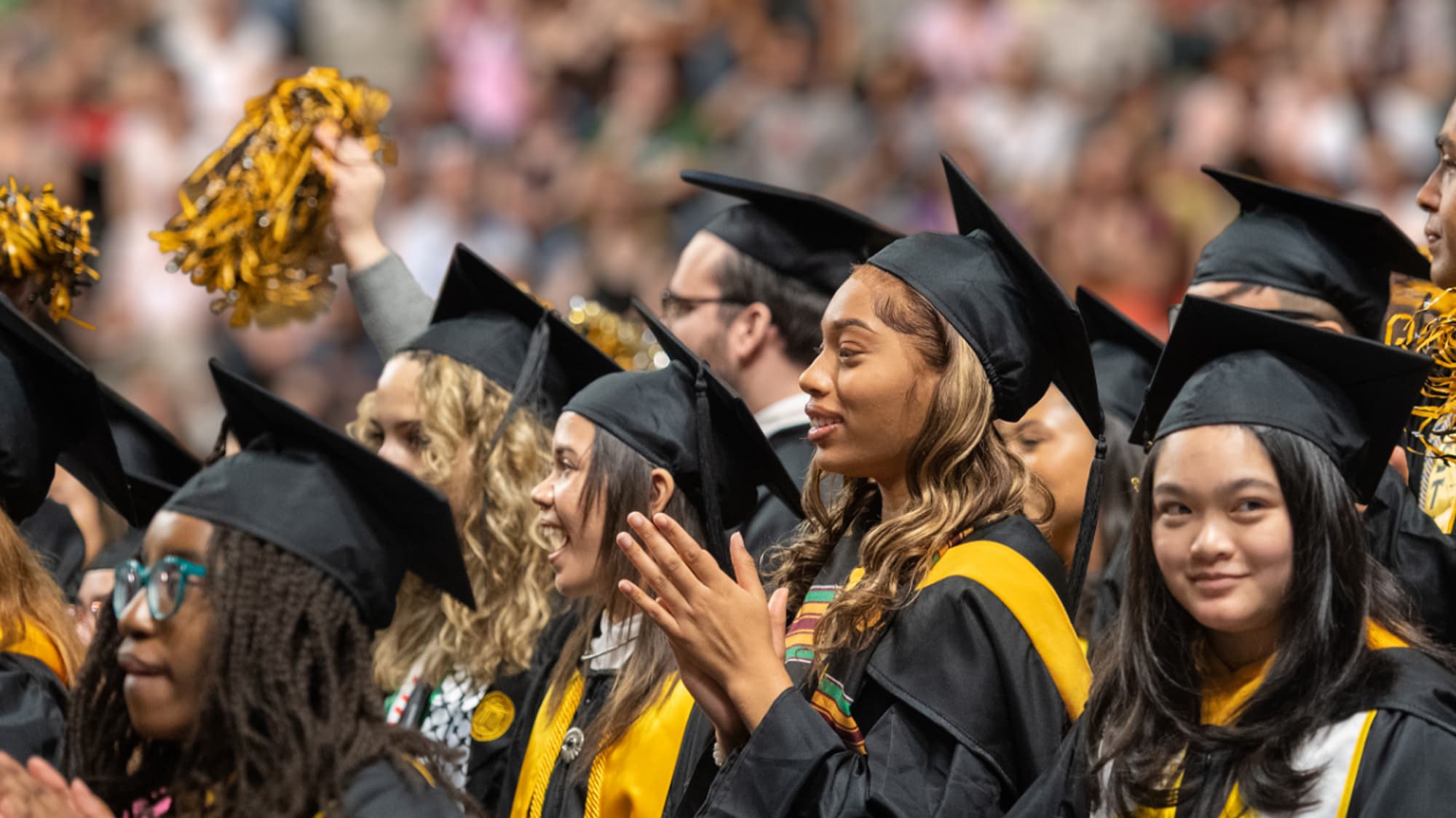 Photo of students at the VCU Commencement ceremony